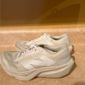 New Balance White Athletic Shoes